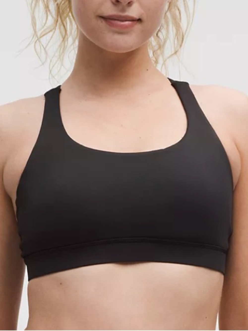 lululemon athletica Black Seamless Sports Bra - Medium Support